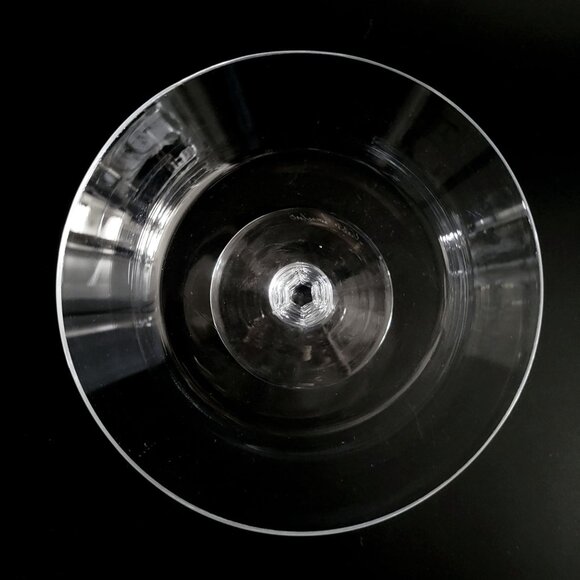 Vintage Val St Lambert Crystal Concerto Glass Compote Pedestal Bowl - Picture 3 of 3